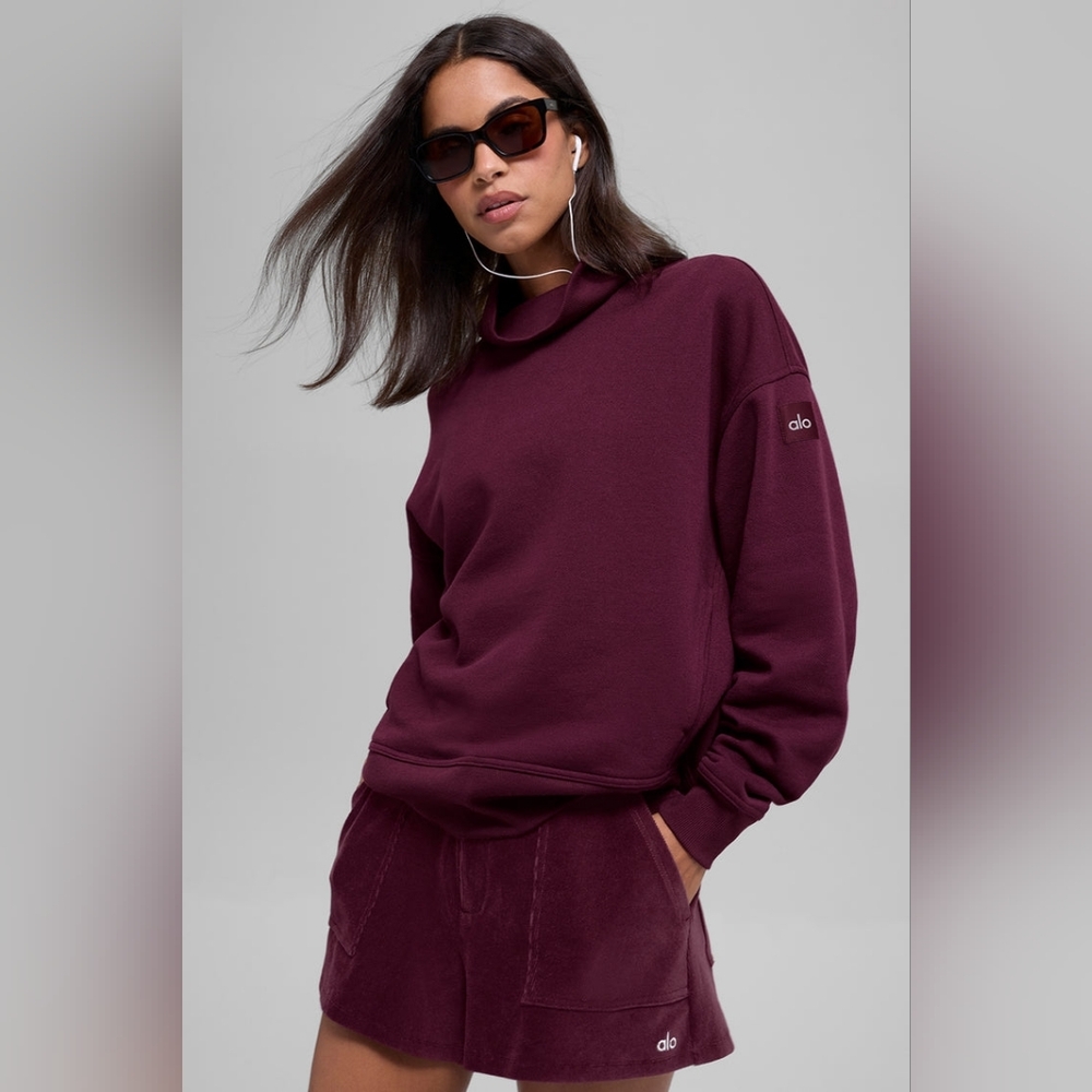 Alo Burgundy Sweatshirt